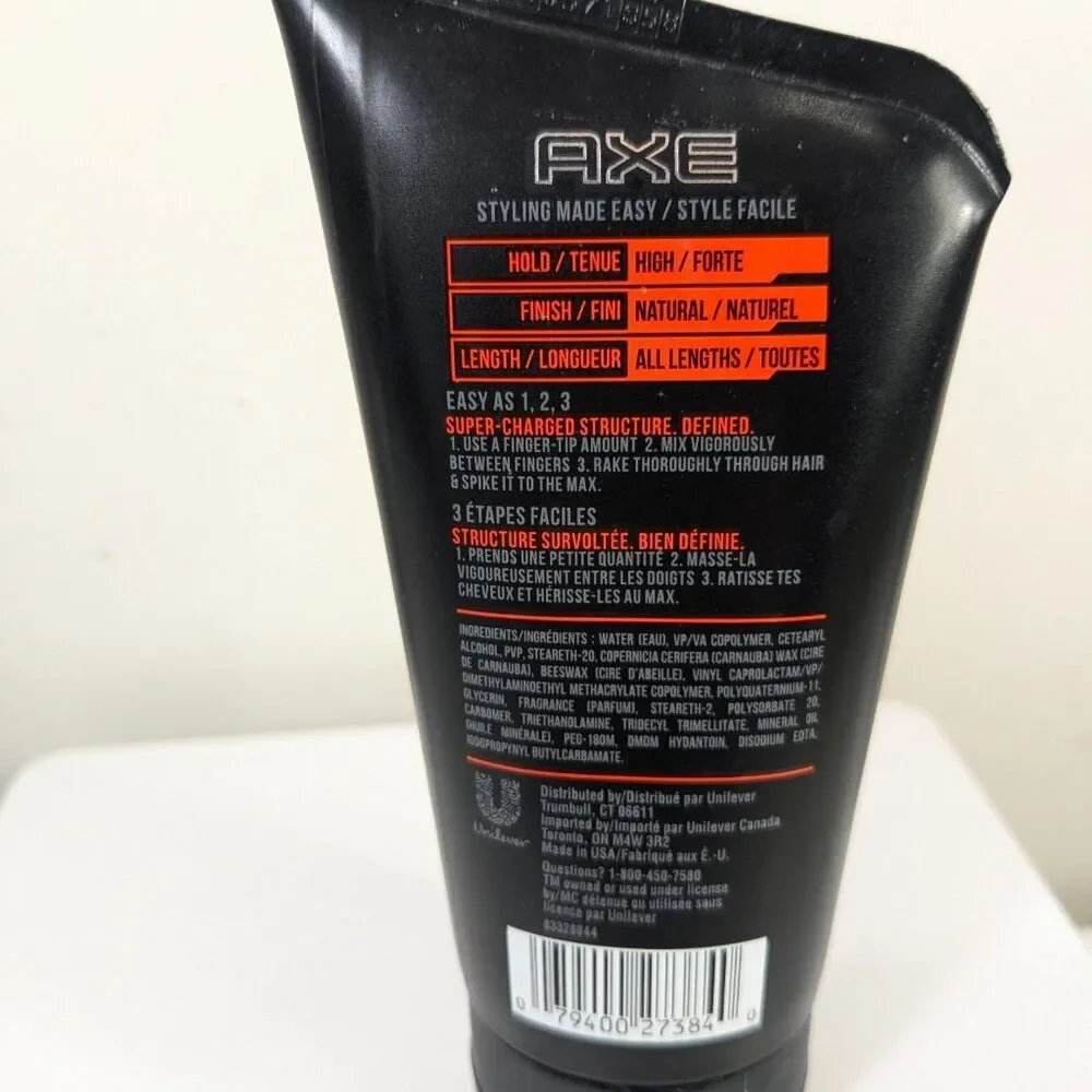 AXE Styling Adrenaline‎ Spiked Up Look Day Long Glue Spiking Glue 3.2 oz READ